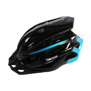 Salutoni casque de vélo pour homme - noir bleu - 58-61 cm