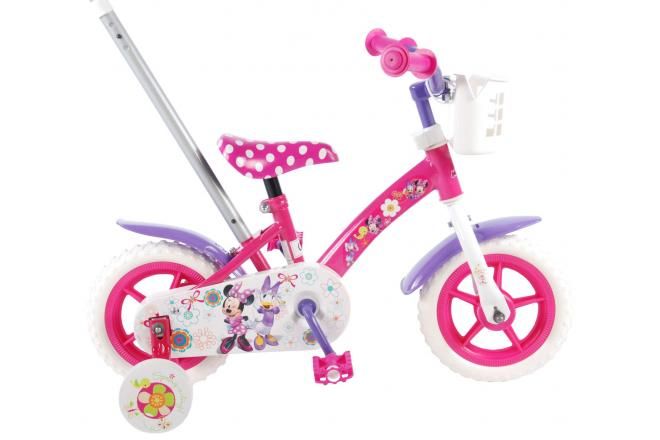 Vélo pour enfants Disney Minnie Bow-tique - Filles - 10 pouces - Rose / Blanc / Violet