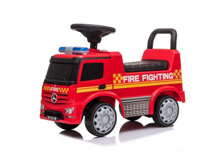 Trotteur Camion de pompiers Mercedes Antos pour Enfants - Rouge