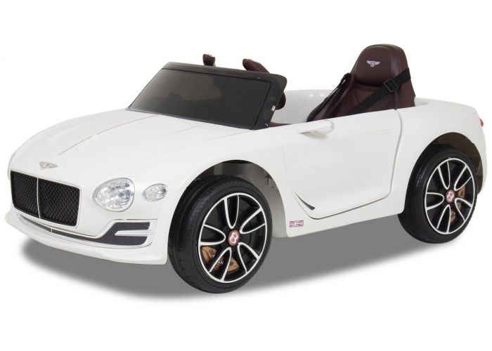 Bentley pour enfant Continental blanche vue de côté pneus siège jantes