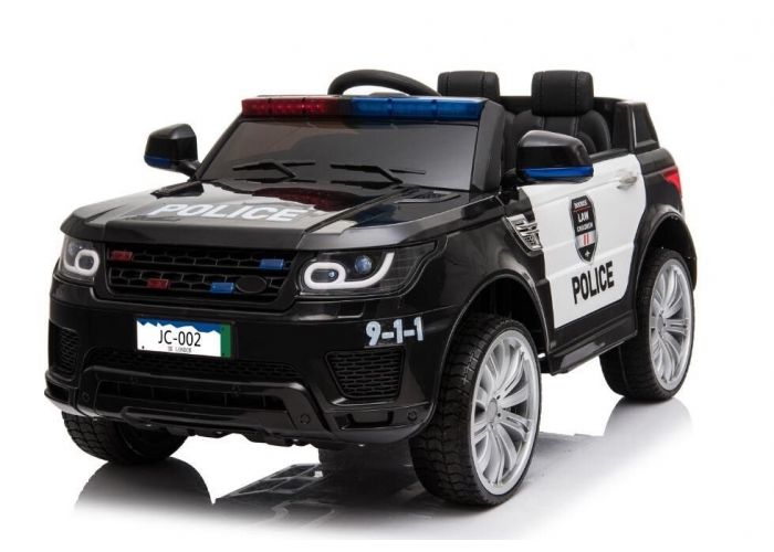 Voiture enfant police Land Rover noire