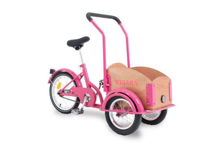 Kijana mini vélo cargo pour enfant rose 