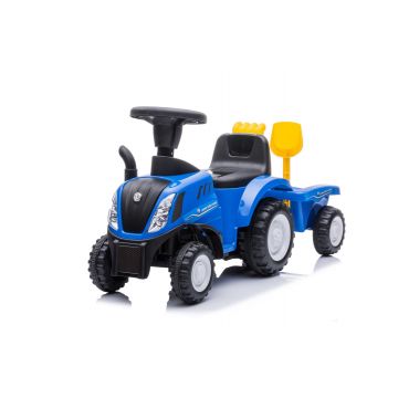 Le tracteur trotteur voiture New Holland bleu