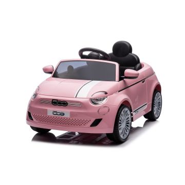 Fiat 500e Voiture Électrique pour Enfants avec Télécommande - Rose