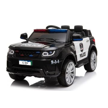 Voiture enfant police Land Rover noire