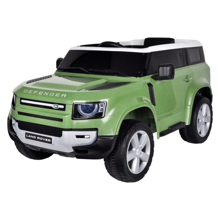 Landrover Defender voiture électrique pour enfants vert 